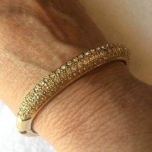 Bracelet. Nicely made costume - gold tone and crystals.